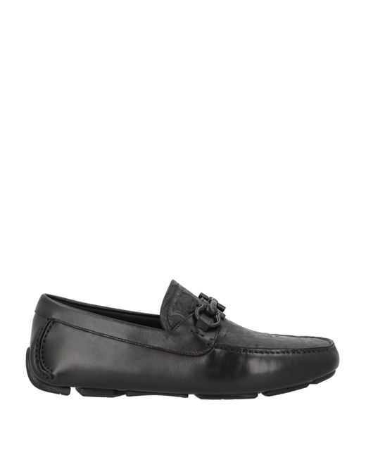 Ferragamo Black Loafers Calfskin for men