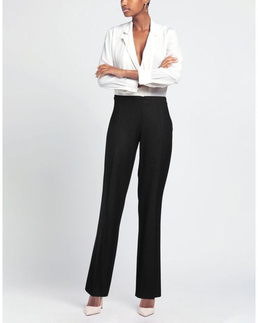 Clips Black Charcoal Pants Virgin Wool, Elastane