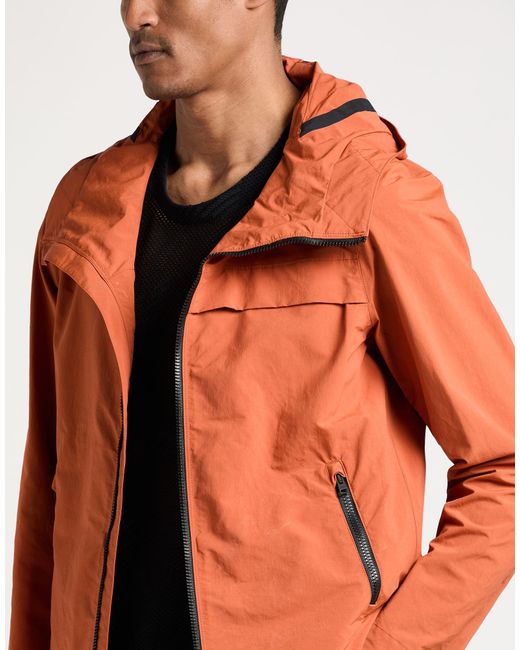 Herno Orange Rust Jacket Polyester, Polyamide, Elastane for men