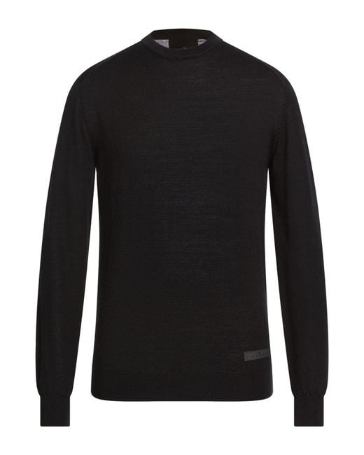 John Richmond Black Sweater Merino Wool for men