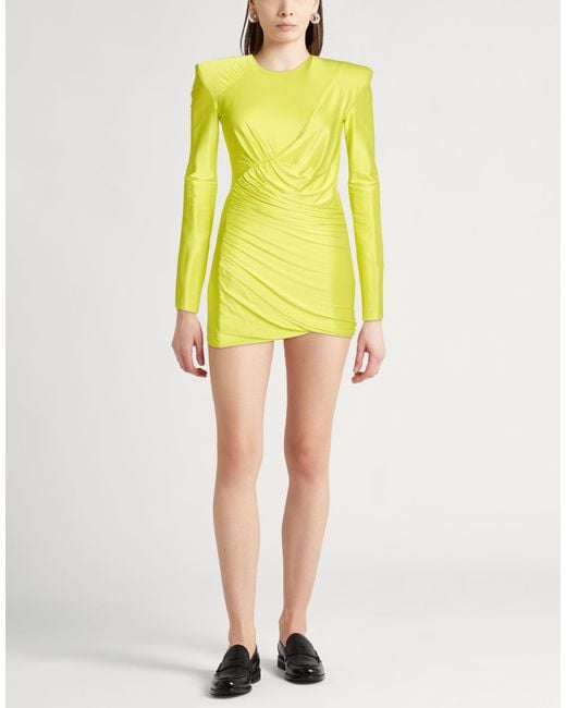 Alexandre Vauthier Yellow Mini Dresses