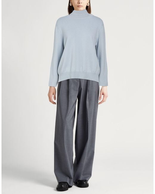 Fabiana Filippi Blue Sky Turtleneck Virgin Wool, Silk, Cashmere, Viscose, Polyester