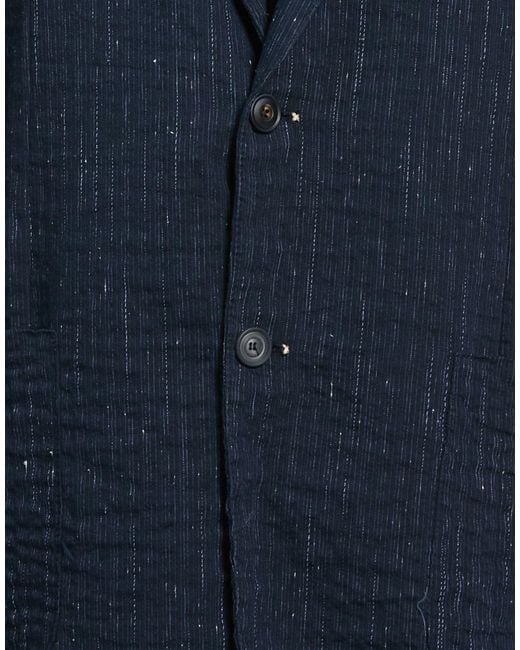 Bob Blue Blazer Cotton, Polyester, Viscose, Linen, Elastane for men