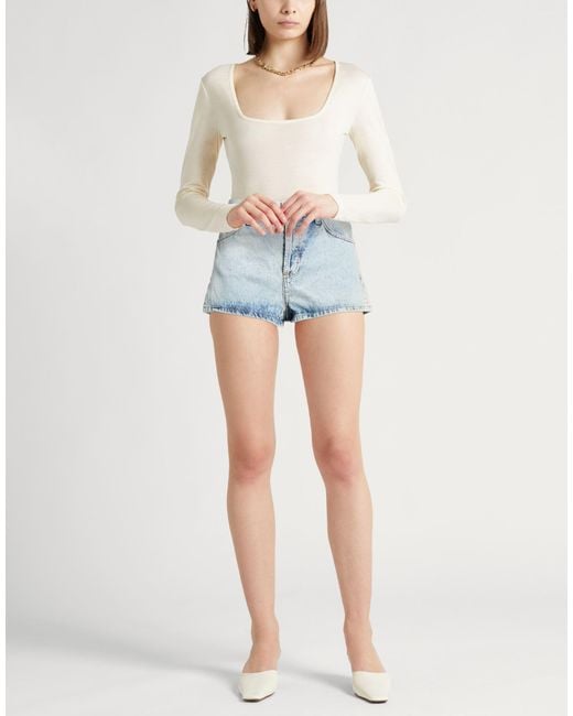 Wardrobe NYC Blue Denim Shorts Cotton