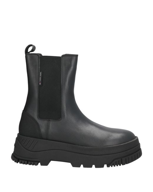 Tommy Hilfiger Black Ankle Boots
