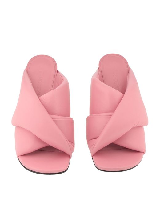 J.W. Anderson Pink Sandals Leather