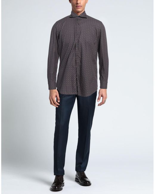 Camisa Giannetto Portofino de hombre de color Gray