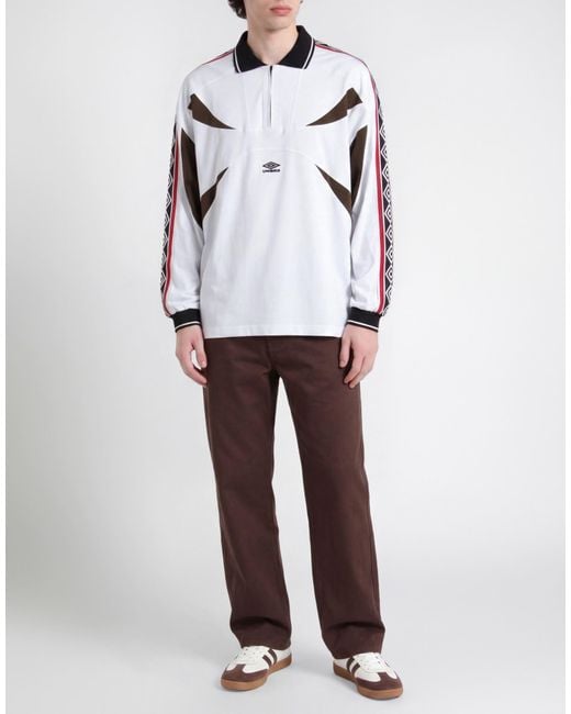 Umbro White Polo Shirt Cotton for men