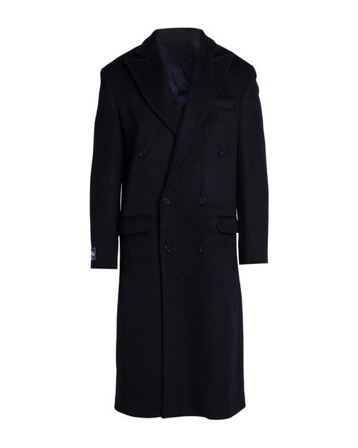 FAMILY FIRST Blue Midnight Coat Wool, Polyester for men