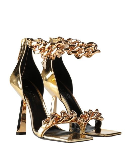 Versace Metallic Sandals