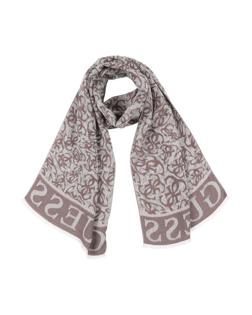 Guess White Scarf Acrylic, Wool, Polyester, Viscose, Cashmere