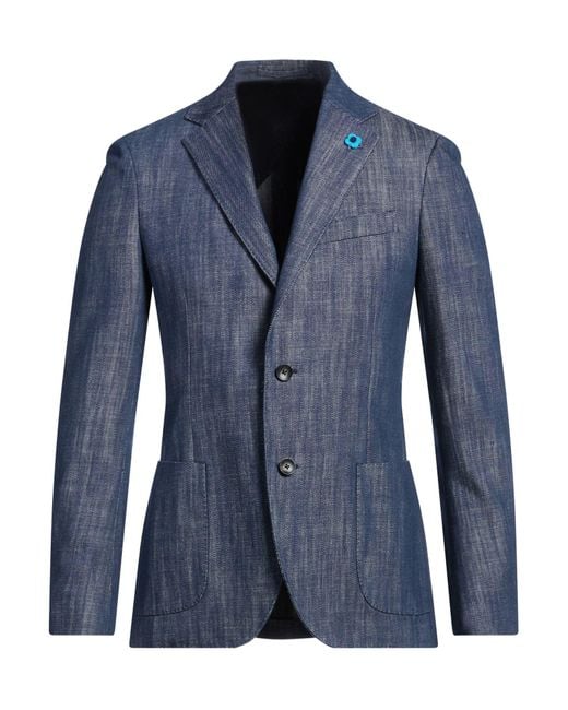 Lardini Blue Blazer for men