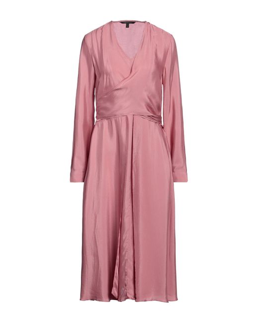 Armani Exchange Pink Midi Dress