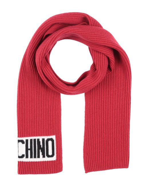 Moschino Red Scarf for men