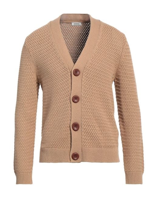 Sandro Natural Cardigan Cotton, Polyamide, Elastane for men