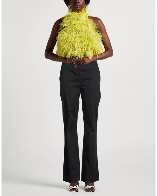 Pinko Blue Pants Cotton, Elastane