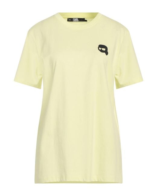 Karl Lagerfeld Yellow T-Shirt Organic Cotton