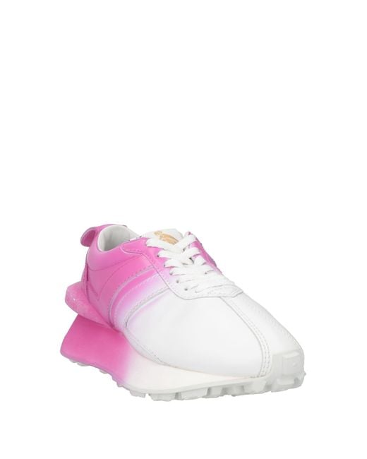Lanvin Pink Mauve Sneakers Leather, Textile Fibers