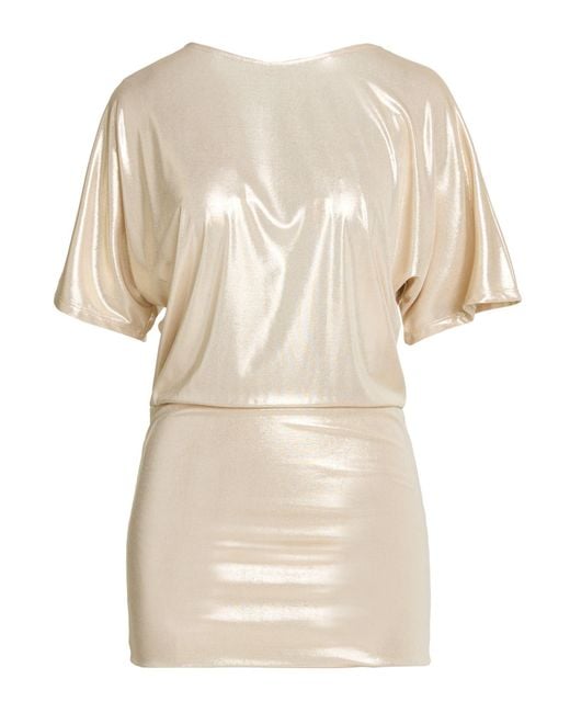 Kontatto Natural Platinum Mini Dress Polyester, Elastane