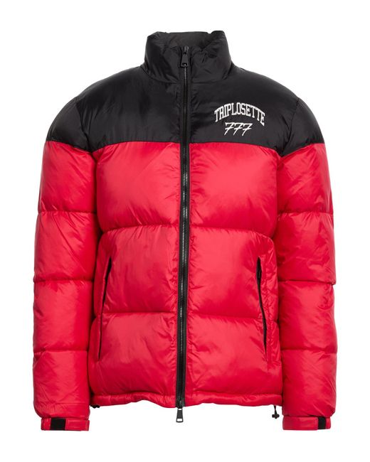 TRIPLOSETTEWEAR Red Puffer for men
