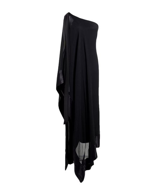 Taller Marmo Black Maxi Dress Silk