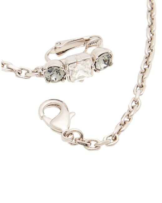 DSquared² White Single Earring for men