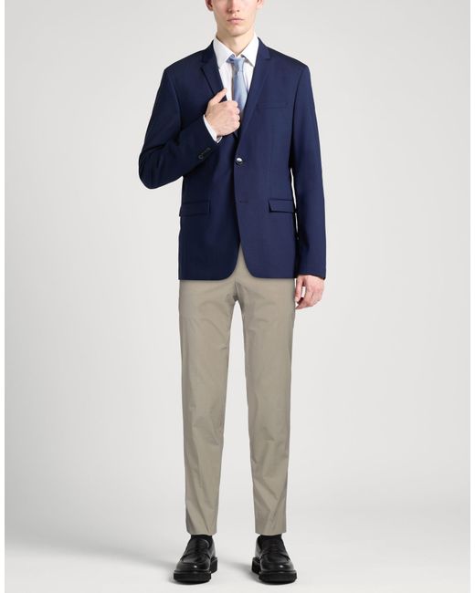 PT Torino Gray Pants Cotton, Polyamide, Elastane for men