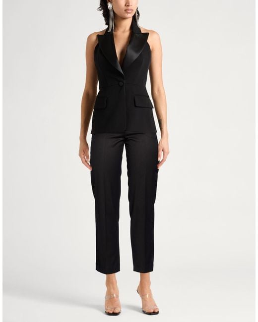 Boglioli Black Pants Polyester, Viscose, Elastane