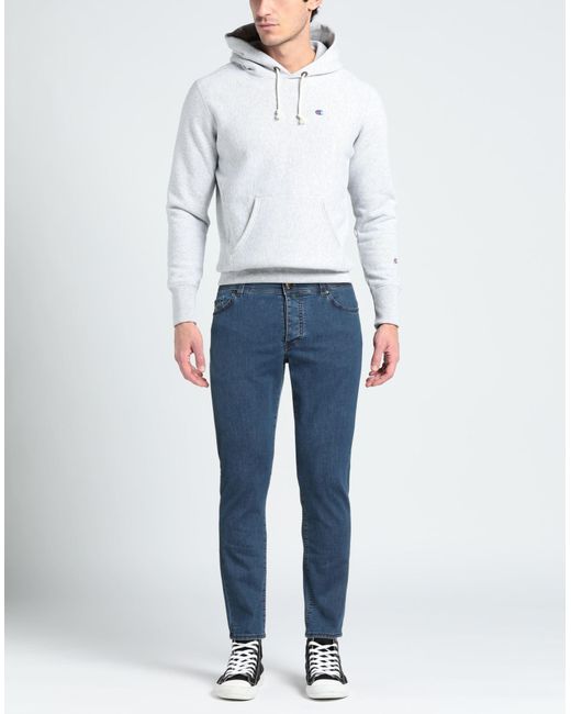 Luigi Borrelli Napoli Blue Jeans Cotton, Elastane for men