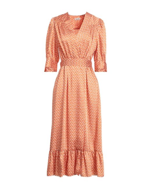 Vestido midi Sandro de color Orange