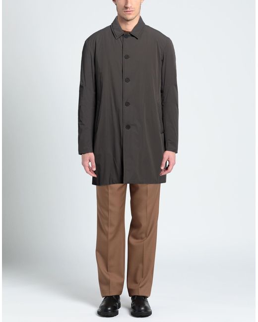 Esemplare Gray Overcoat & Trench Coat for men