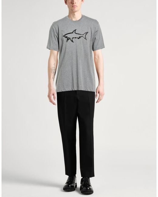 Paul & Shark Gray T-Shirt Cotton for men