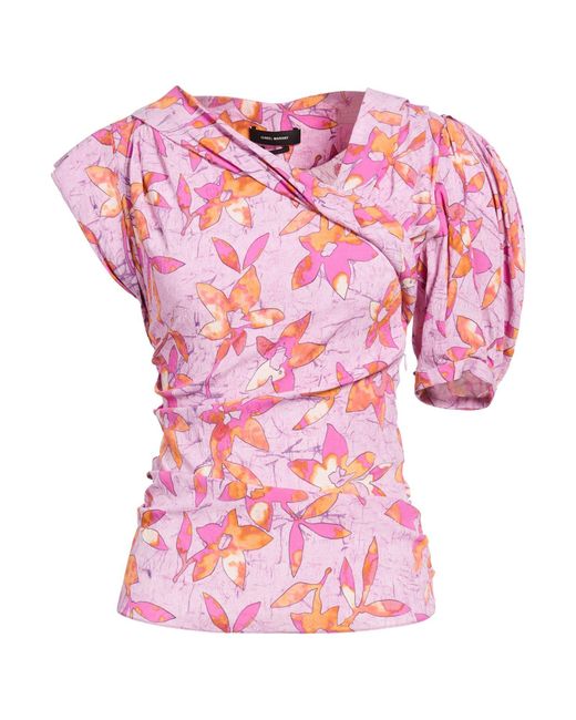 Isabel Marant Pink Top Viscose, Silk, Elastane