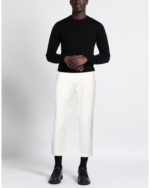 Grifoni White Ivory Pants Cotton for men