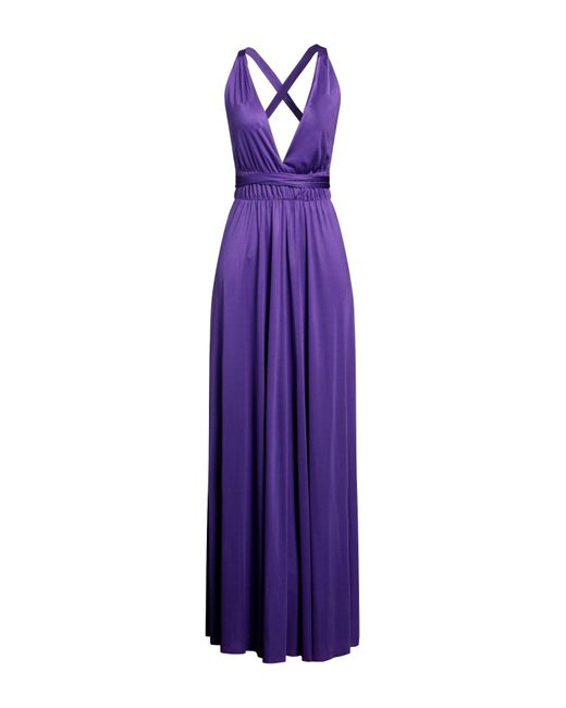 P.A.R.O.S.H. Purple Maxi-Kleid