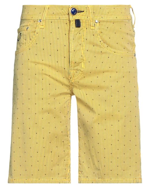 Jacob Coh?n Yellow Shorts & Bermuda Shorts Cotton, Elastane for men