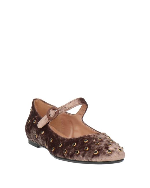 Status Multicolor Light Ballet Flats Textile Fibers