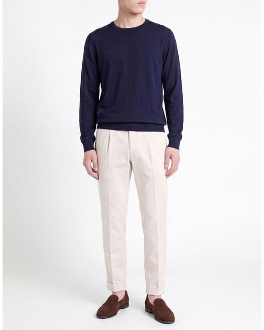 Fedeli Blue Midnight Sweater Virgin Wool for men