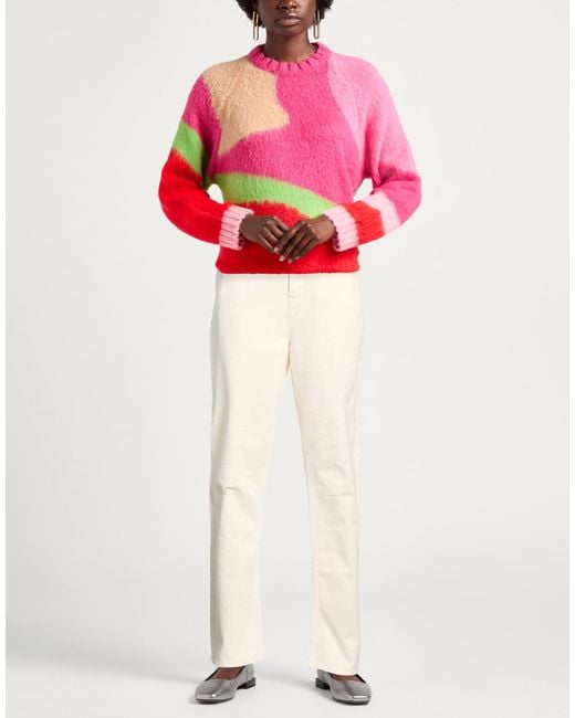 Lemaire White Cream Pants Cotton
