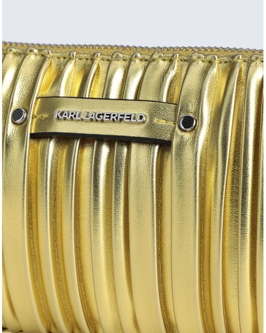 Karl Lagerfeld Metallic Schultertasche