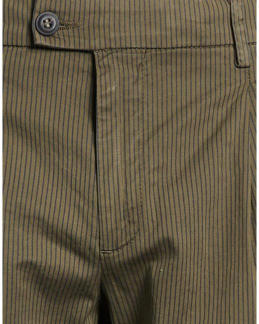 BRO-SHIP Green Pants Cotton, Elastane for men