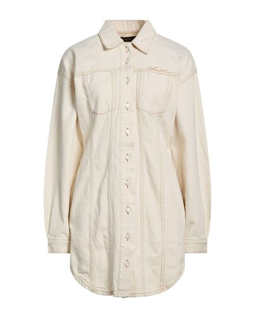 Amiri White Ivory Denim Outerwear Cotton