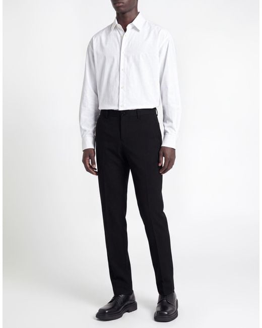 Dolce & Gabbana Black Pants Virgin Wool, Elastane for men
