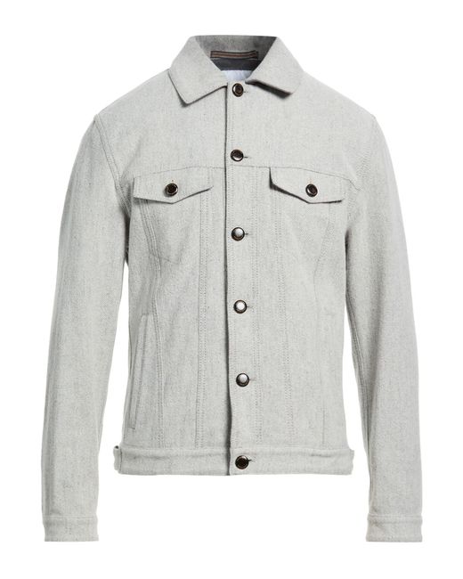 Jacob Cohen Gray Light Jacket Cotton, Wool, Polyamide for men