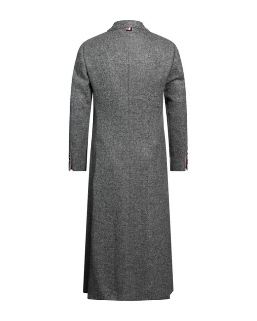 Thom Browne Gray Coat Wool for men