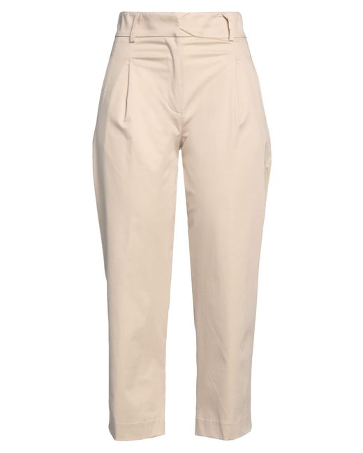 D.exterior Natural Cropped Trousers