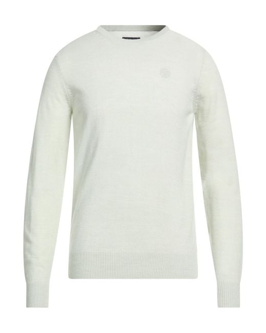 North Sails White Sweater Wool, Nylon for men