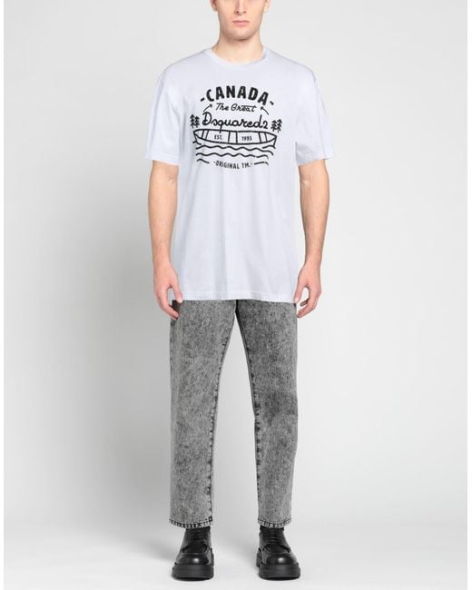 DSquared² White T-shirt for men