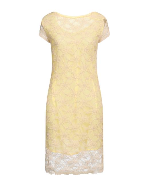 Trussardi Yellow Midi-Kleid