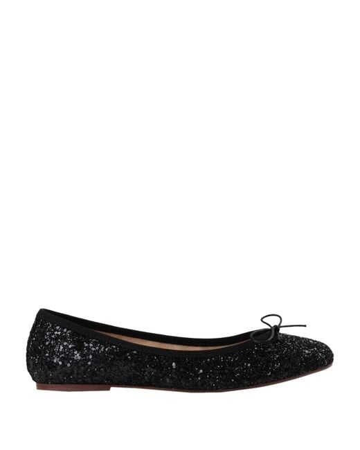 BALLERETTE Black Colonna Ballet Flats Textile Fibers